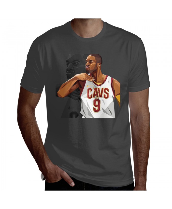 Dwayne Wade Rose Men's Short Sleeve T-Shirt Dwayne Wade Cleveland Cavaliers Deep Heather
