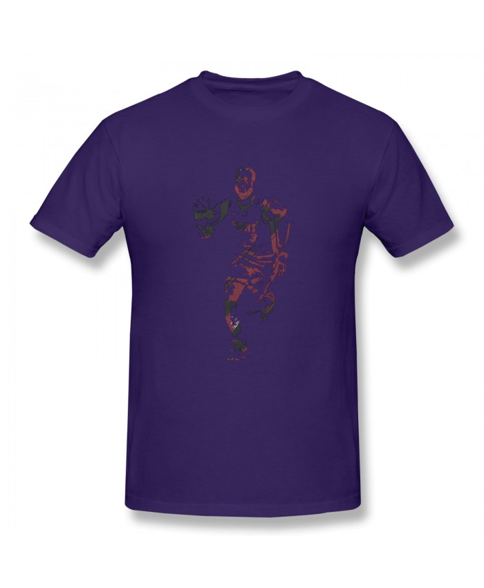 Dwyane Wade Udonis Haslem Men's Basic Short Sleeve T-Shirt Dwyane Wade Miami Heat Watercolor Strokes Purple
