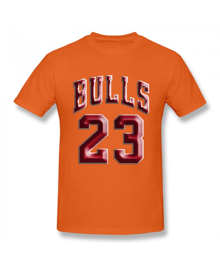 Ehlo Cavs Men's Basic Short Sleeve T-Shirt Bulls 23 Orange