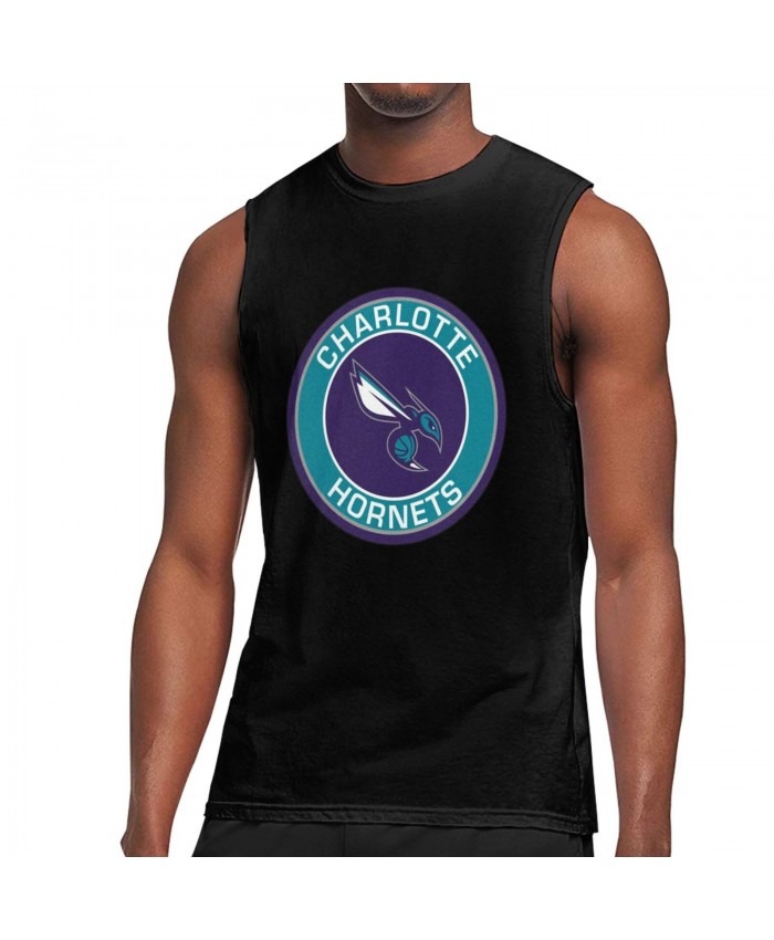Fairleigh Dickinson Basketball Men's Sleeveless T-Shirt Charlotte Hornets CHO Black
