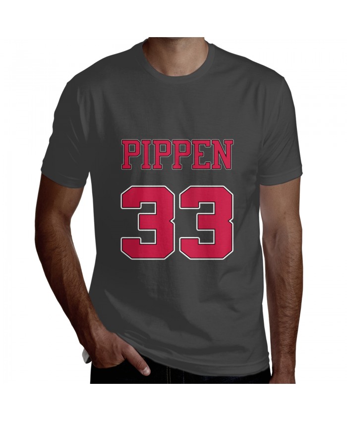 Fantasy Basketball Men's Short Sleeve T-Shirt Scottie Pippen Deep Heather