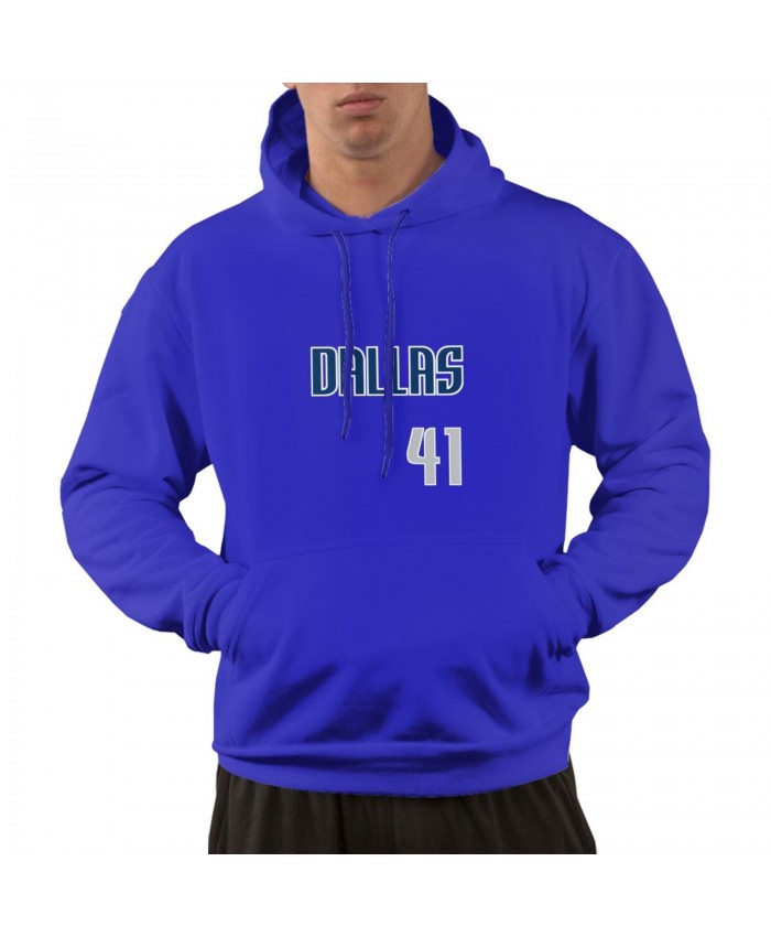 Georgia Southern Basketball Men's hoodie Dirk Nowitzki Logo Blue