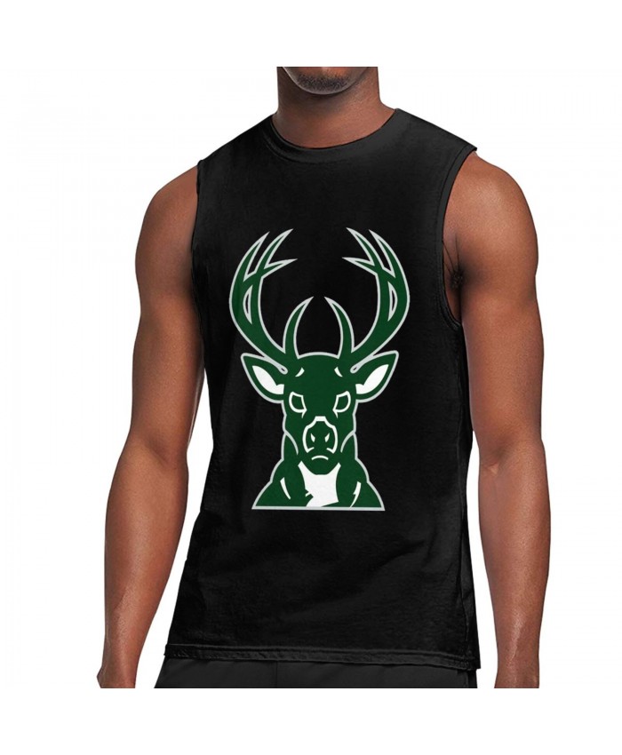 Golden State Milwaukee Bucks Men's Sleeveless T-Shirt Milwaukee Bucks MIL Black