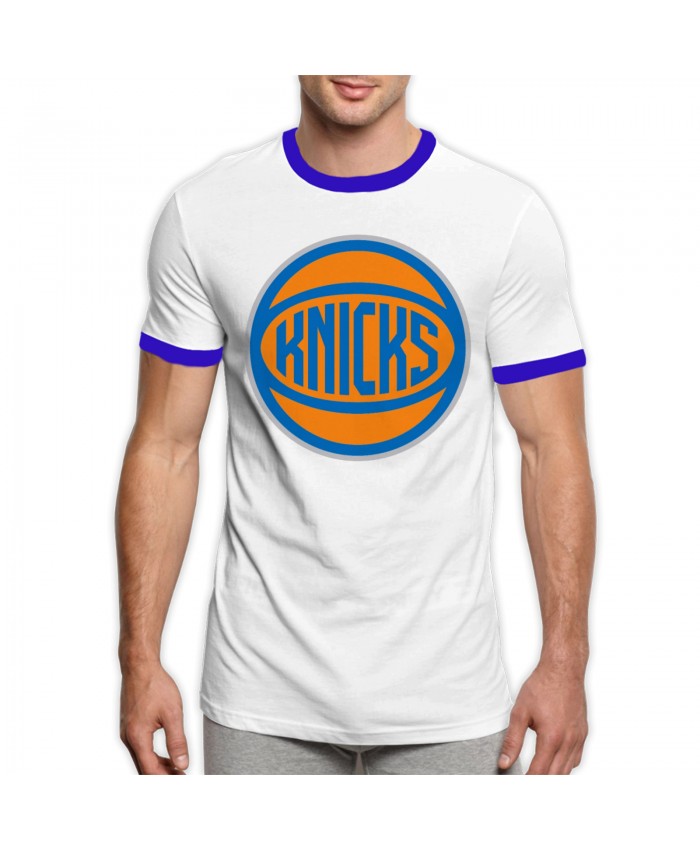 Golden State New York Men's Ringer T-Shirt New York Knicks NYN Blue