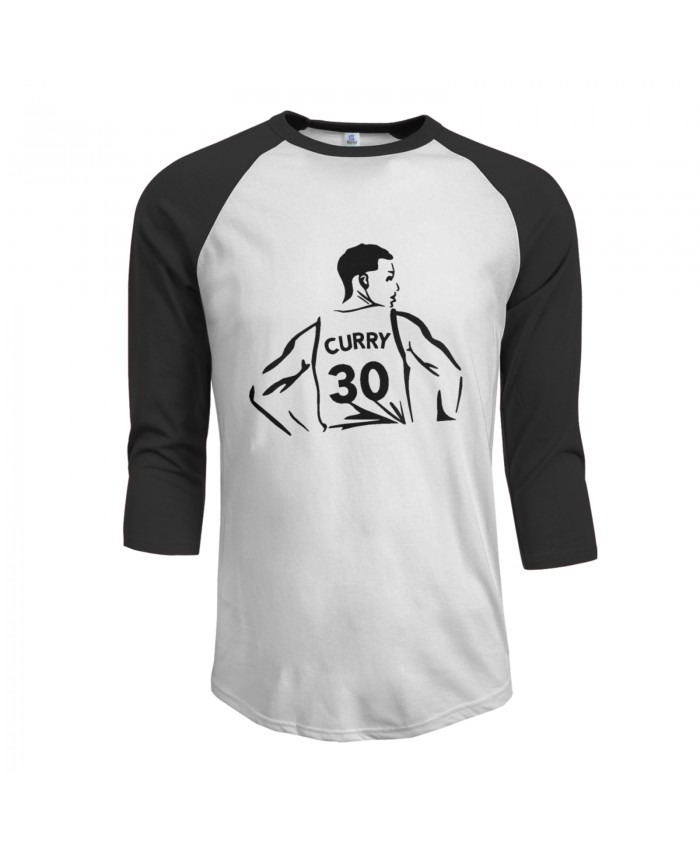 Golden State Warriors Funko Pop Men's Raglan Sleeves Baseball T-Shirts Basketball Stephen Curry Funny Black