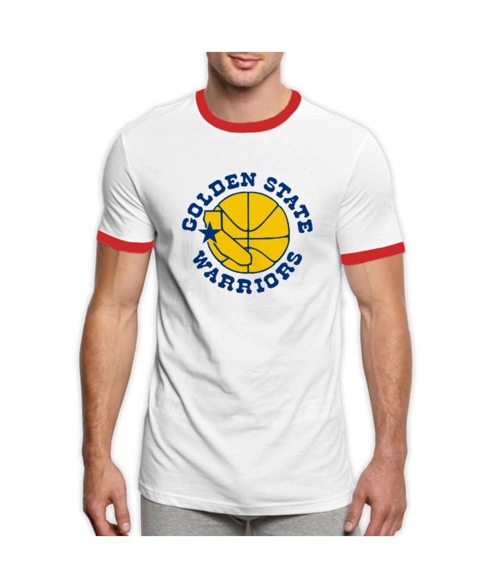 Gsw Celtics Men's Ringer T-Shirt The Golden State Warriors Red