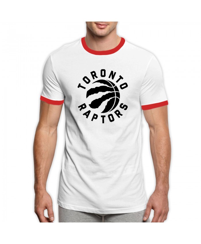 Hakeem Olajuwon Toronto Raptors Men's Ringer T-Shirt Toronto Raptors TOR Red
