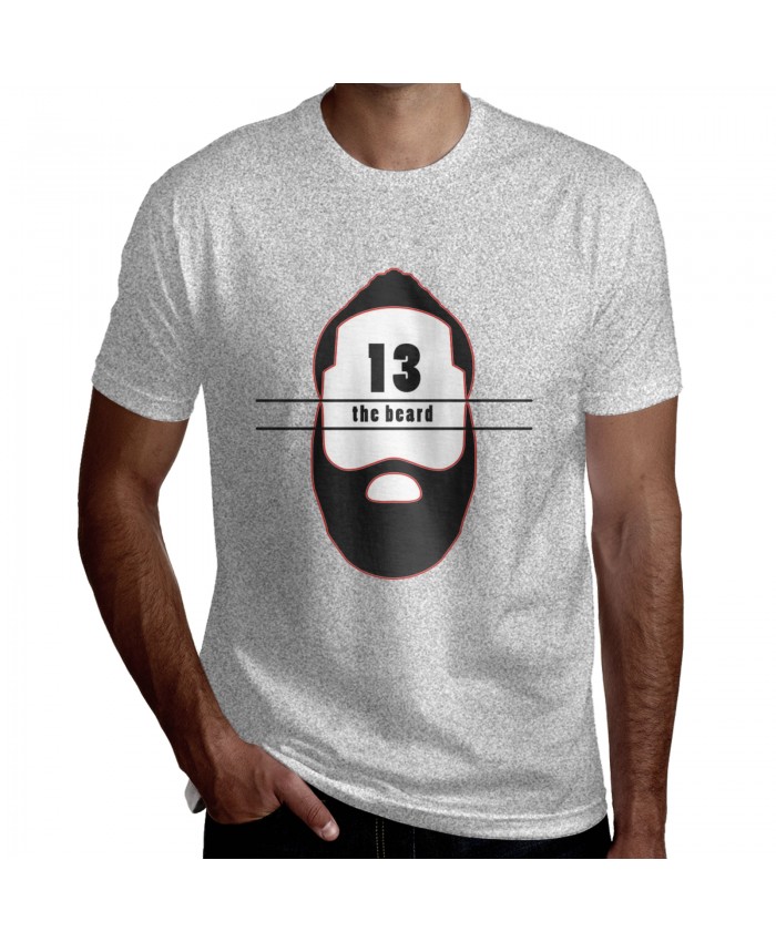 Harden 10 Men's Short Sleeve T-Shirt 13 - The Beard - James Harden Gray