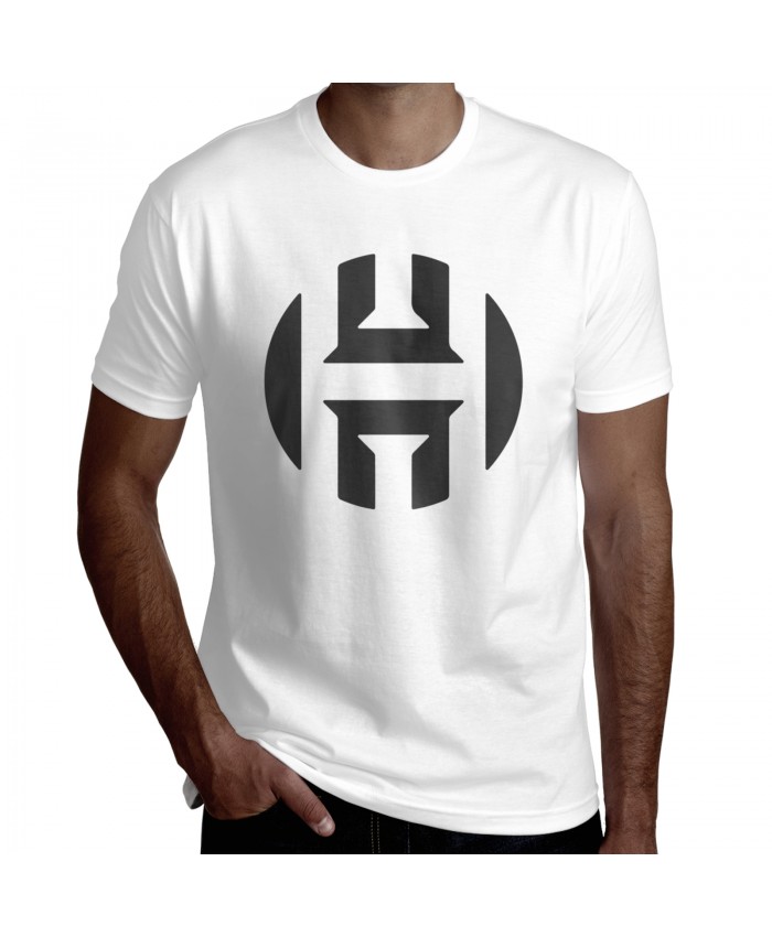 Harden 2016 Men's Short Sleeve T-Shirt James Harden Logo White