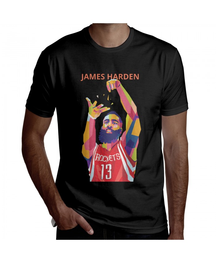 Harden Iverson Men's Short Sleeve T-Shirt James Harden Black