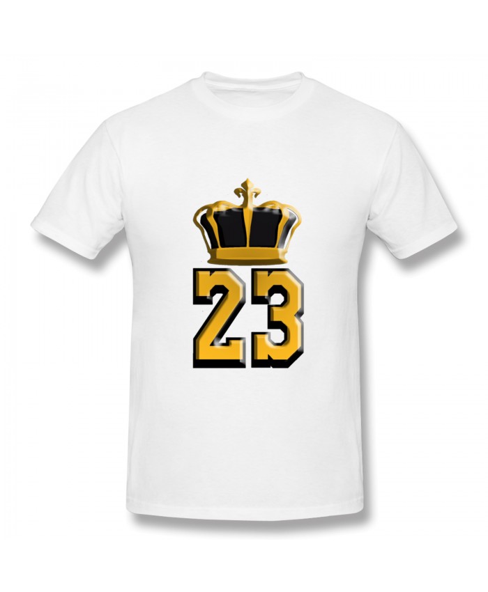 Hornets Nba Men's Basic Short Sleeve T-Shirt King Lebron James 23 White