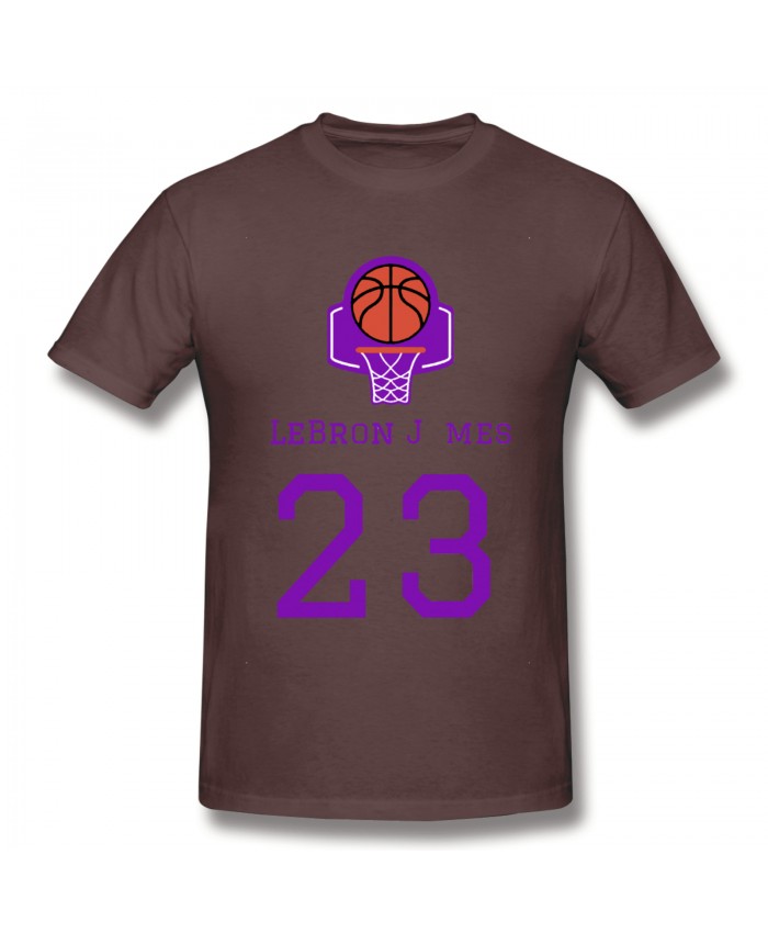 Houston Rockets James Harden Trade Men's Basic Short Sleeve T-Shirt LeBron Lakers 23 Coffee