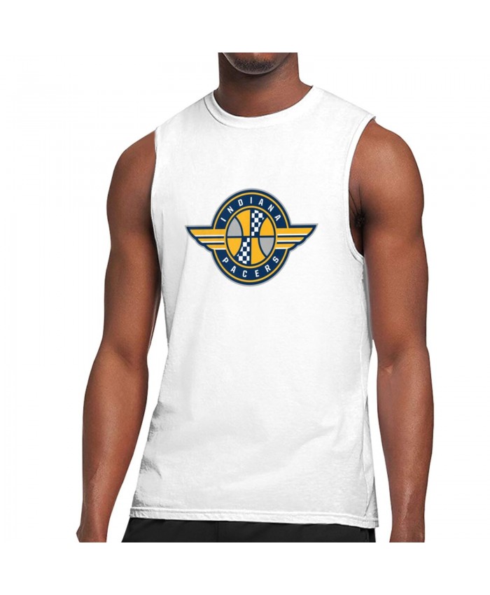 Indiana Pacers Paul George Men's Sleeveless T-Shirt Indiana Pacers IND White