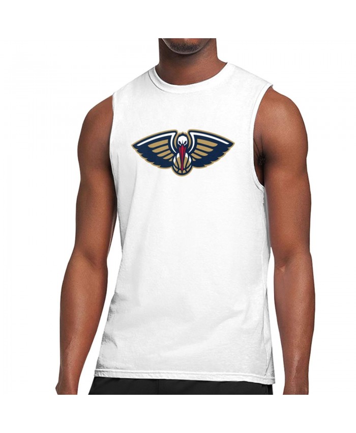 Iu Basketball Men's Sleeveless T-Shirt New Orleans Pelicans White