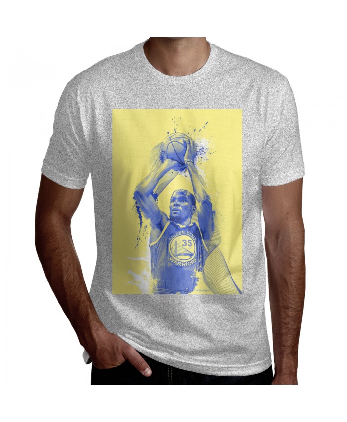 Ja Morant Men's Short Sleeve T-Shirt This Is A Self Initiated Tribute#Golden State , NBA Star Kevin Durant Gray