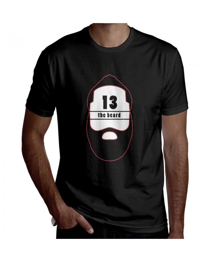 James Harden Be Men's Short Sleeve T-Shirt 13 - The Beard - James Harden Black