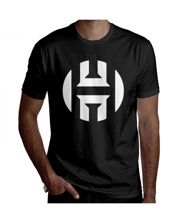 James Harden Pinterest Men's Short Sleeve T-Shirt James Harden Logo Black