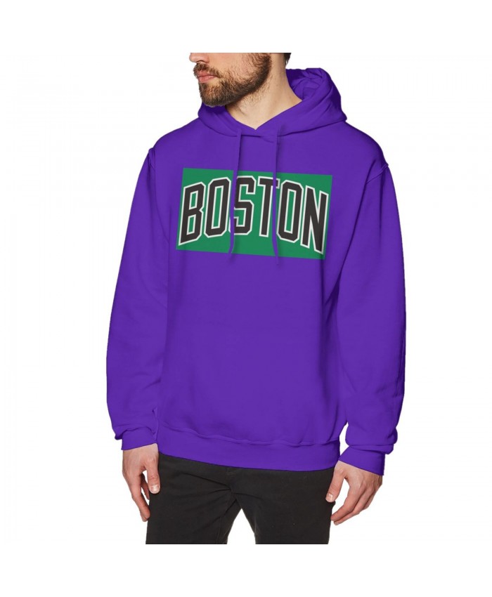 Jay Bilas Men's Hoodie Sweatshirt Boston Celtics CEL Purple
