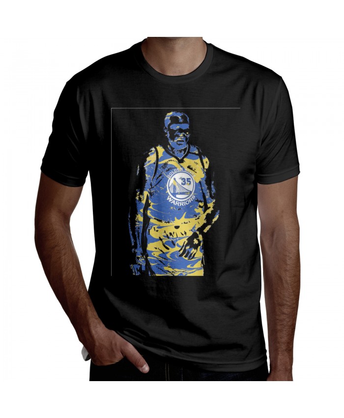 Jimmy Butler Men's Short Sleeve T-Shirt Kevin Durant Golden State Warriors Black