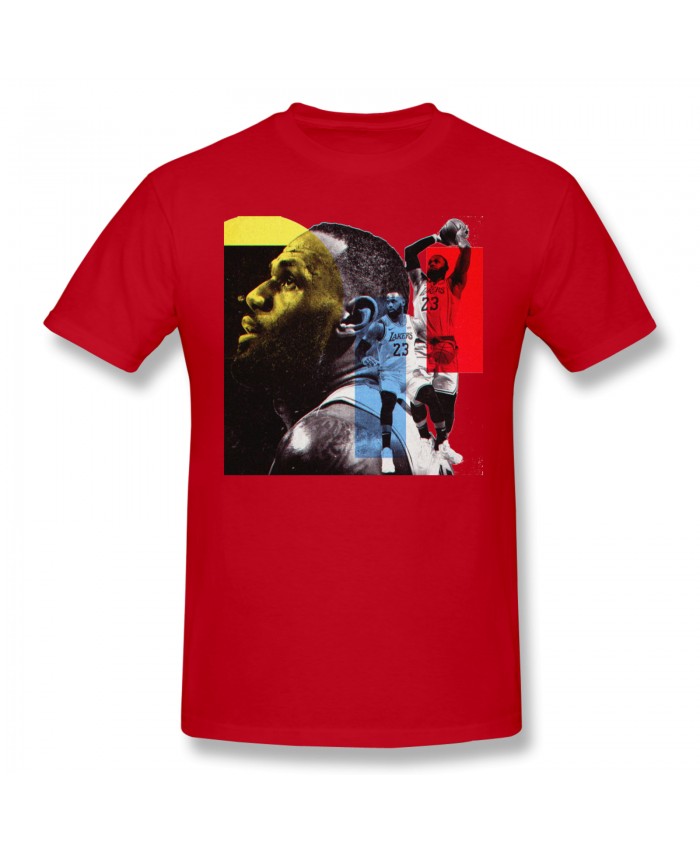 Josh Howard Men's Basic Short Sleeve T-Shirt LeBron James Red