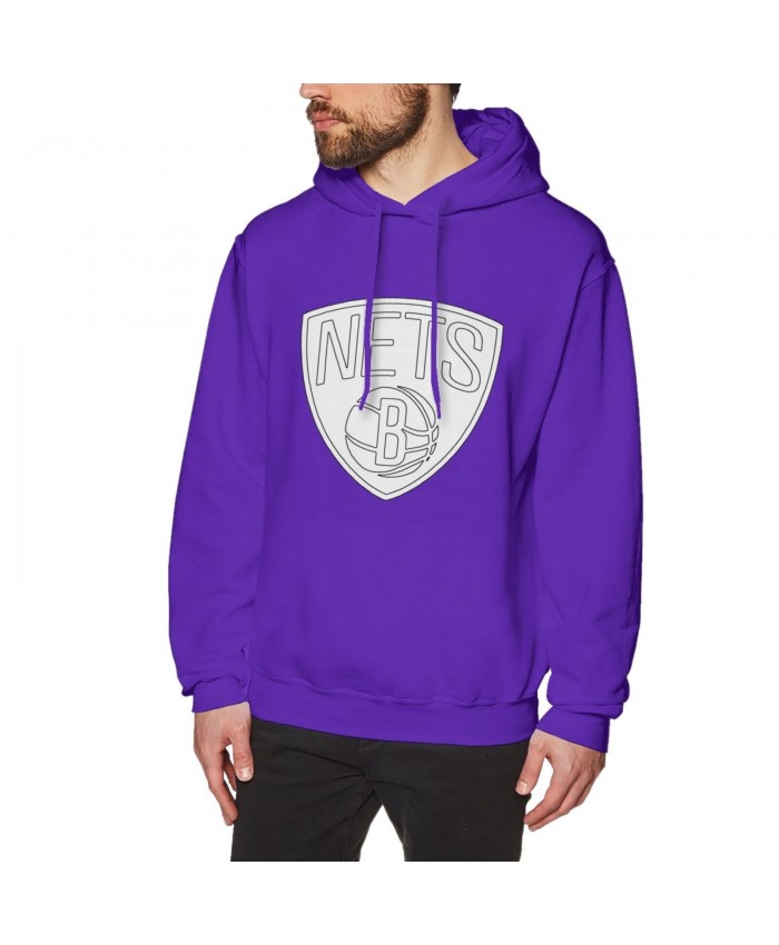Kd Harden Kyrie Men's Hoodie Sweatshirt Brooklyn Nets BKN Purple