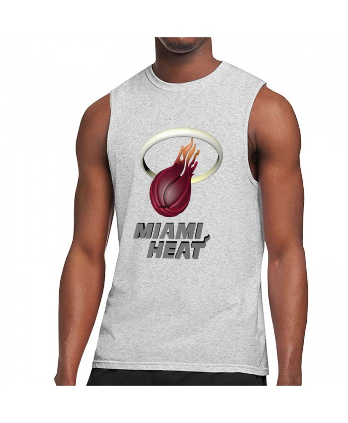 Kelly Miami Heat Men's Sleeveless T-Shirt Miami Heat MIA Gray