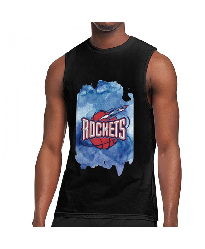 Kentucky Basketball Men's Sleeveless T-Shirt Ames Harden & Houston Rockets Logo Black