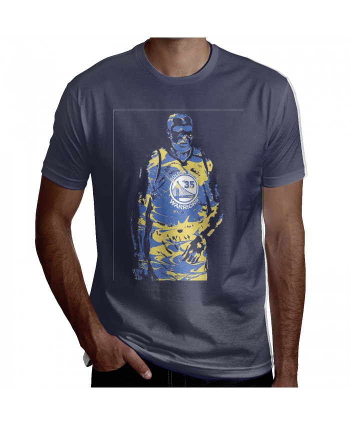 Kevin Durant Blazers Men's Short Sleeve T-Shirt Kevin Durant Golden State Warriors Navy