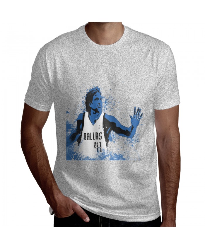 Kevin Durant Dirk Nowitzki Men's Short Sleeve T-Shirt Dirk Nowitzki Gray