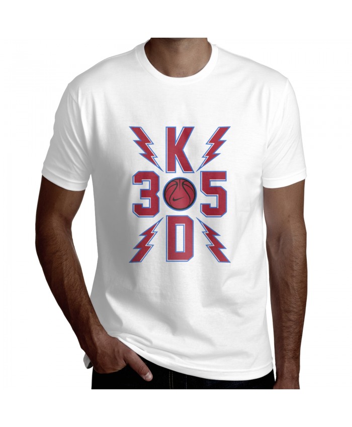 Kevin Durant Seattle Men's Short Sleeve T-Shirt Kevin Durant White