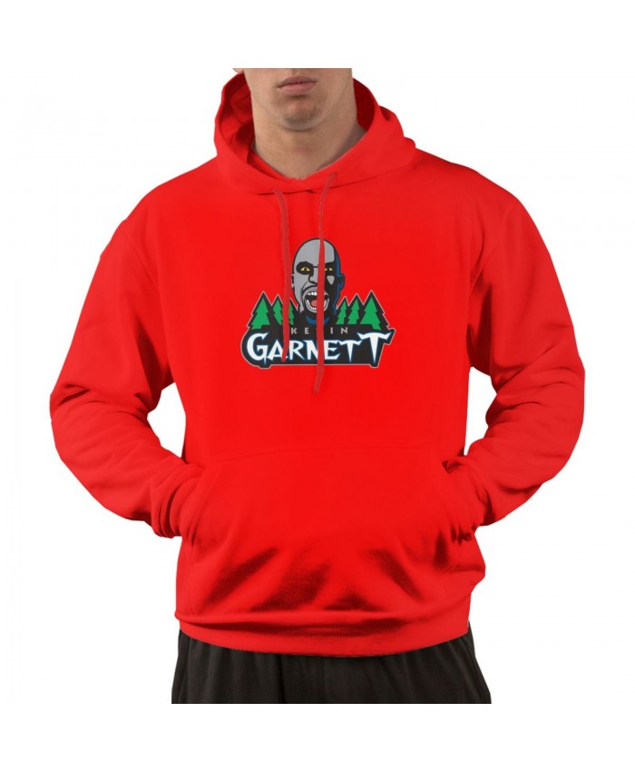 Kevin Garnett 2K Men's hoodie Kevin Garnett Logo Red