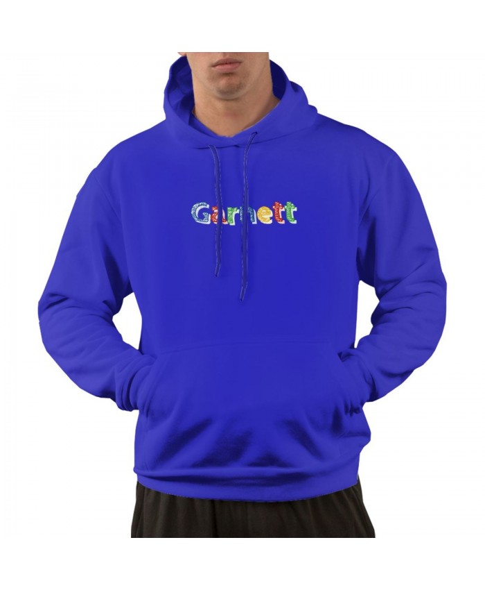 Kevin Garnett Chris Bosh Men's hoodie Garnett Logo Blue