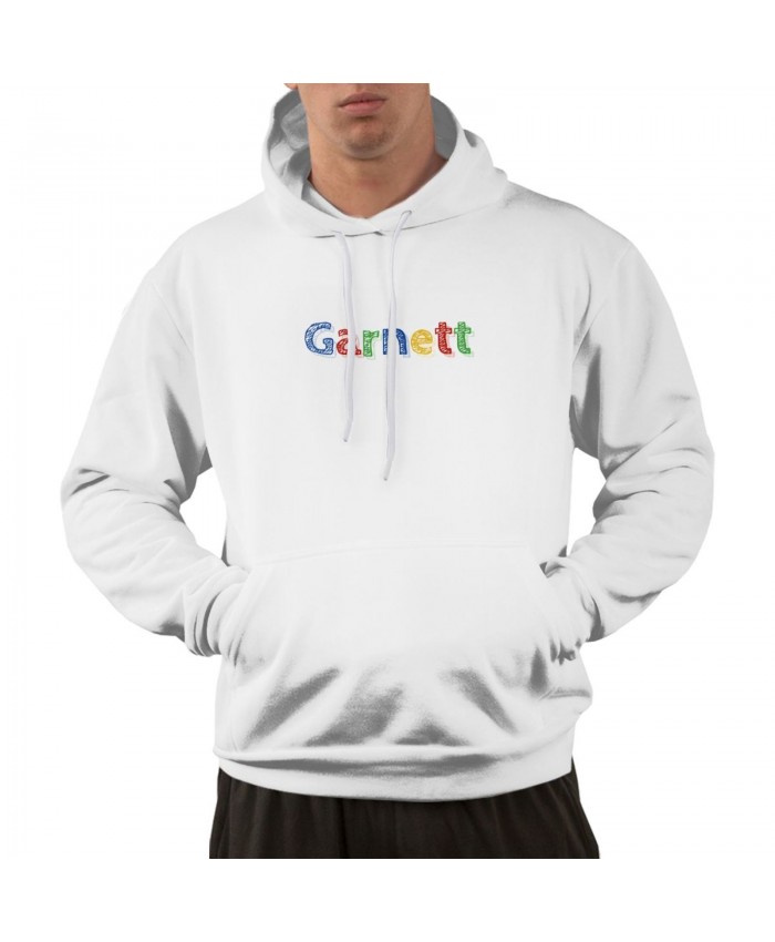Kevin Garnett Topps Stadium Club Men's hoodie Garnett Logo White