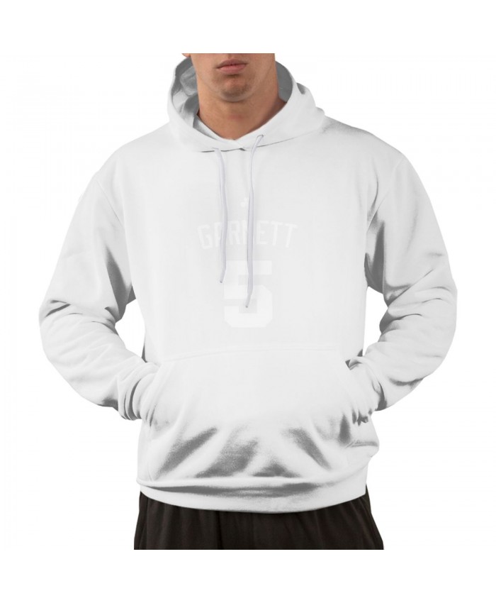 Kevin Garnett Wally Szczerbiak Men's hoodie Garnett Logo White