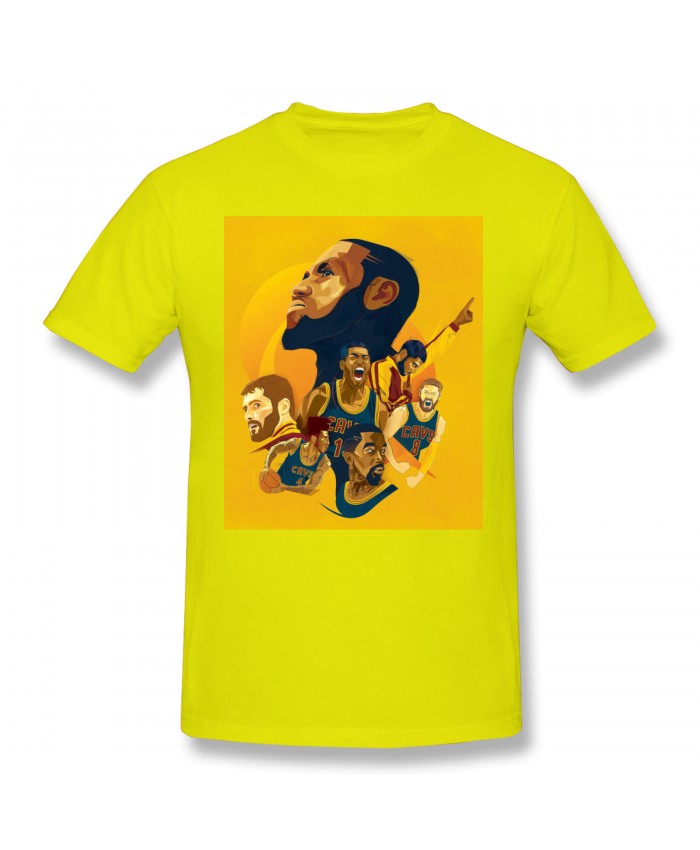 Kevin Porter Men's Basic Short Sleeve T-Shirt Cleveland Cavaliers Yellow