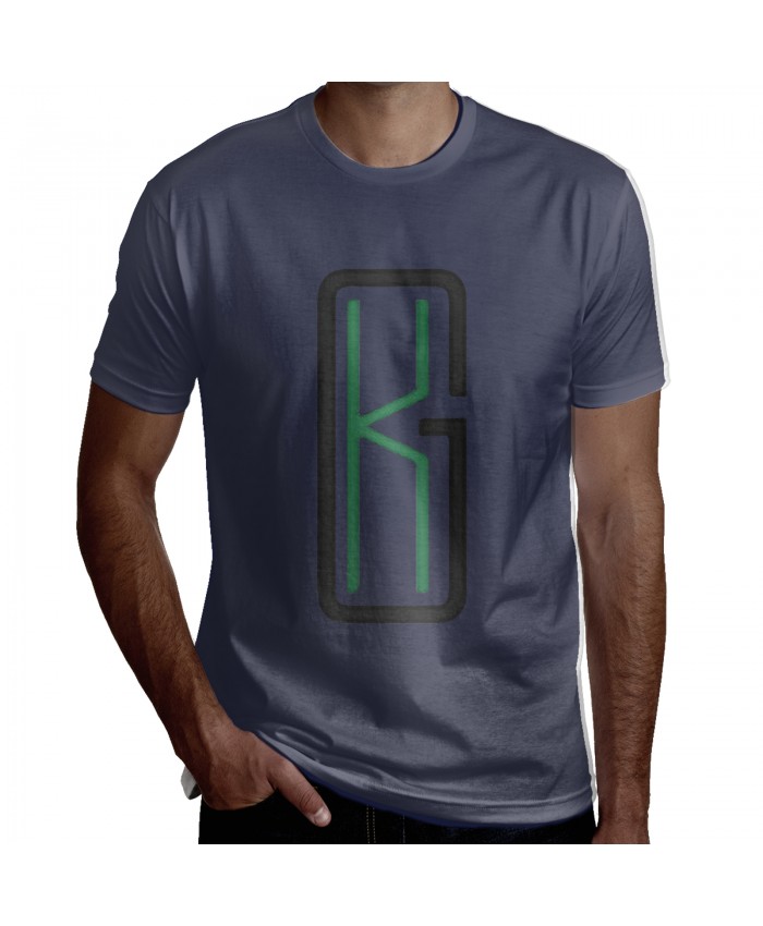 Kg Nba Men's Short Sleeve T-Shirt Kevin Garnett Logo Navy