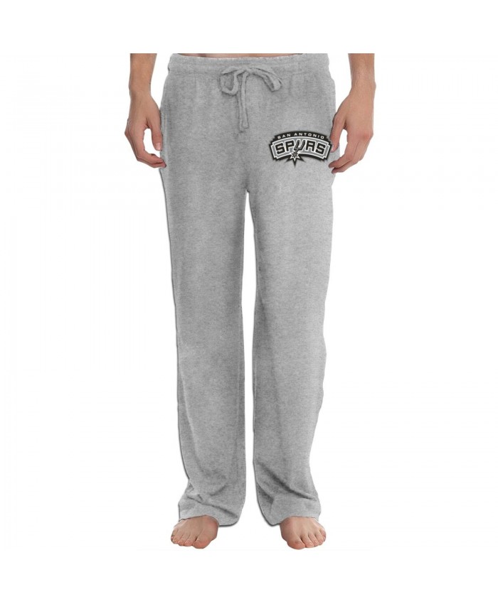 Kim Mulkey Men's sweatpants San Antonio Spurs Logo Gray