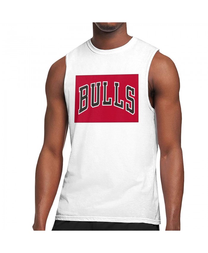 Knicks Men's Sleeveless T-Shirt Chicago Bulls CHI White