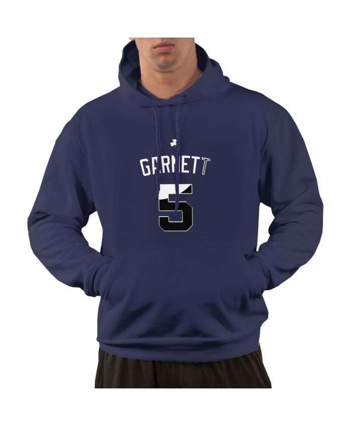 Kobe And Kevin Garnett Men's hoodie Garnett Logo Navy