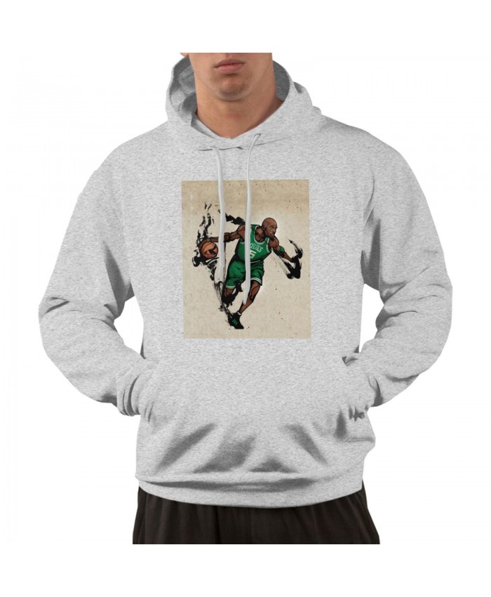 Kobe And Kevin Garnett Men's hoodie Kevin Garnett Gray