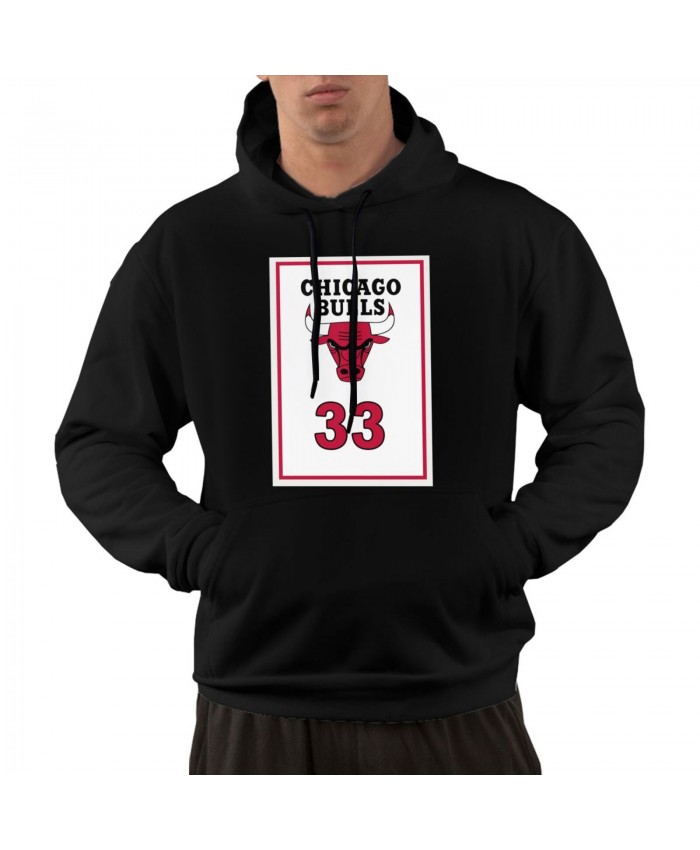 Kobe Bryant And Scottie Pippen Men's hoodie Scottie Pippen Black