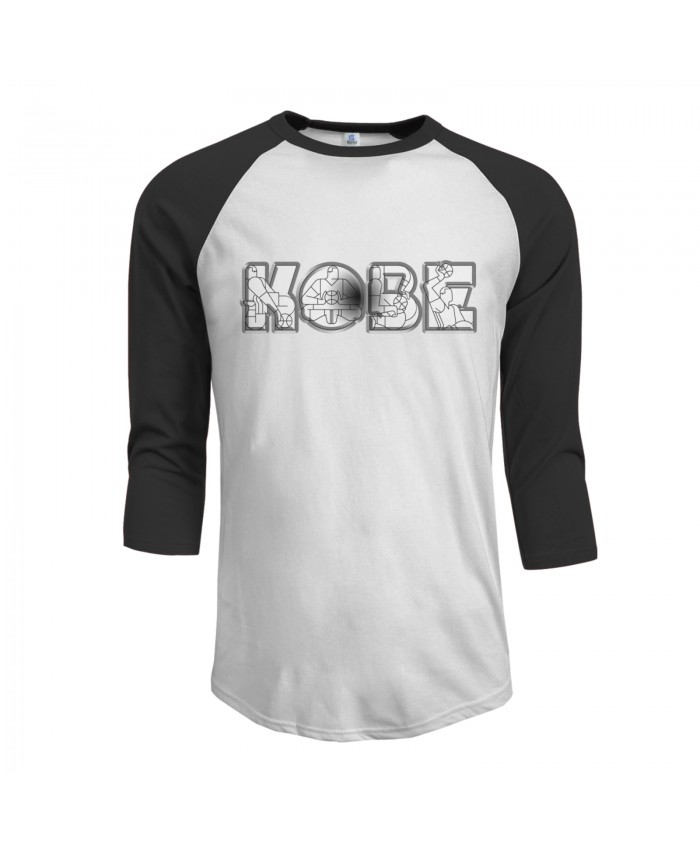 Kobe Medallion 2K21 Men's Raglan Sleeves Baseball T-Shirts Kobe A Tribute On Behance Black