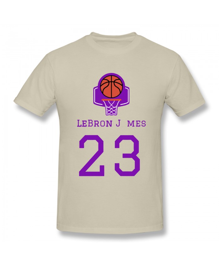 Kyrie Irving On Lebron James Men's Basic Short Sleeve T-Shirt LeBron Lakers 23 Natural