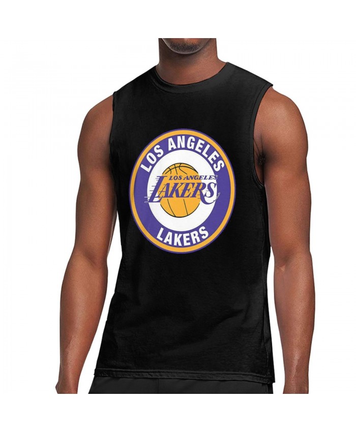 Lakers Rose Men's Sleeveless T-Shirt Los Angeles Lakers LAL Black