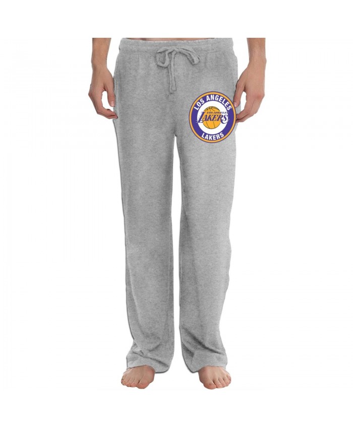 Lakers Sunday White Men's sweatpants Los Angeles Lakers LAL Gray