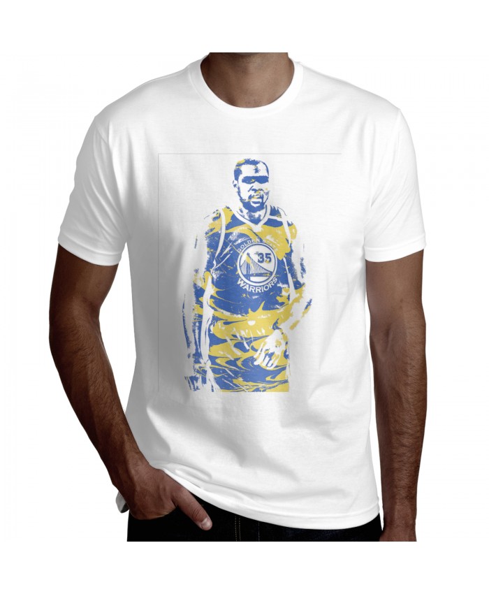 Lamelo Ball Men's Short Sleeve T-Shirt Kevin Durant Golden State Warriors White