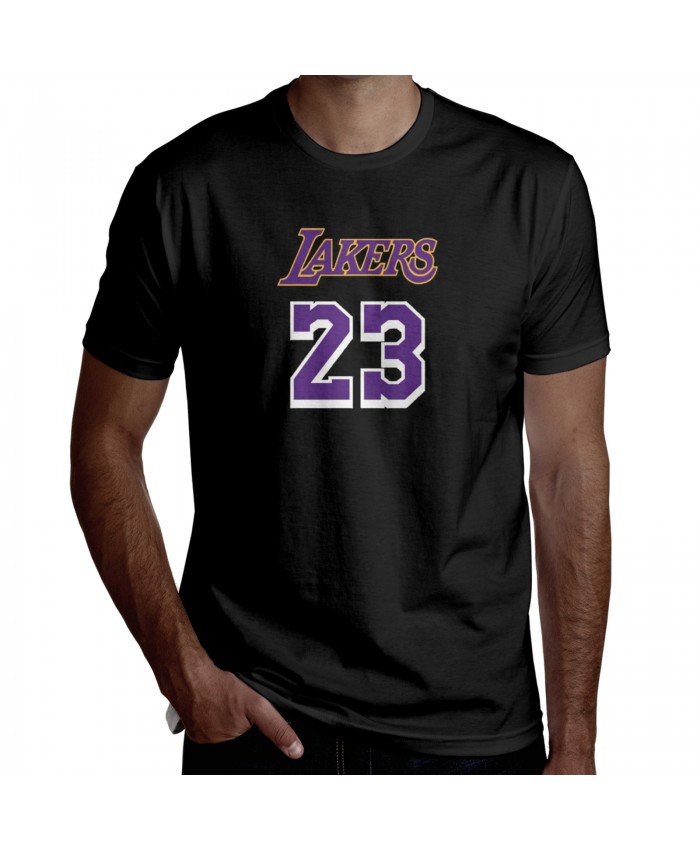 Lebron 10 Mvp Men's Short Sleeve T-Shirt LeBron Lakers 23 Black
