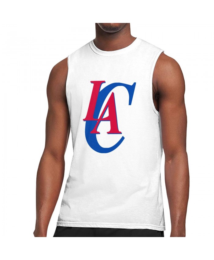 Lebron 19 Men's Sleeveless T-Shirt Los Angeles Clippers LAC White
