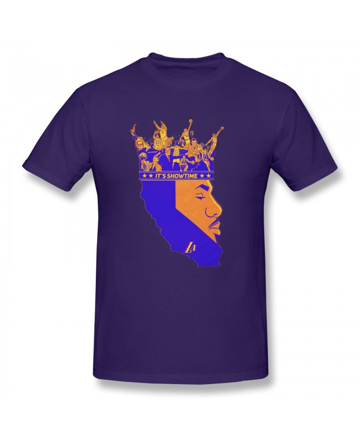 Lebron Football Men's Basic Short Sleeve T-Shirt LeBron James Purple