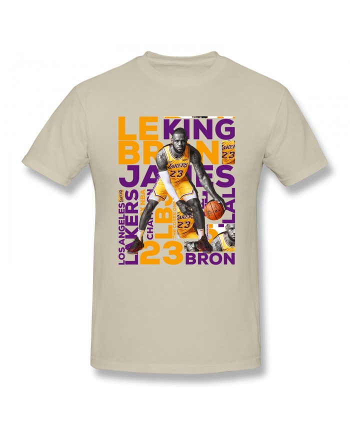 Lebron Funny Men's Basic Short Sleeve T-Shirt NBA Artwork Lebron James On Behance Natural